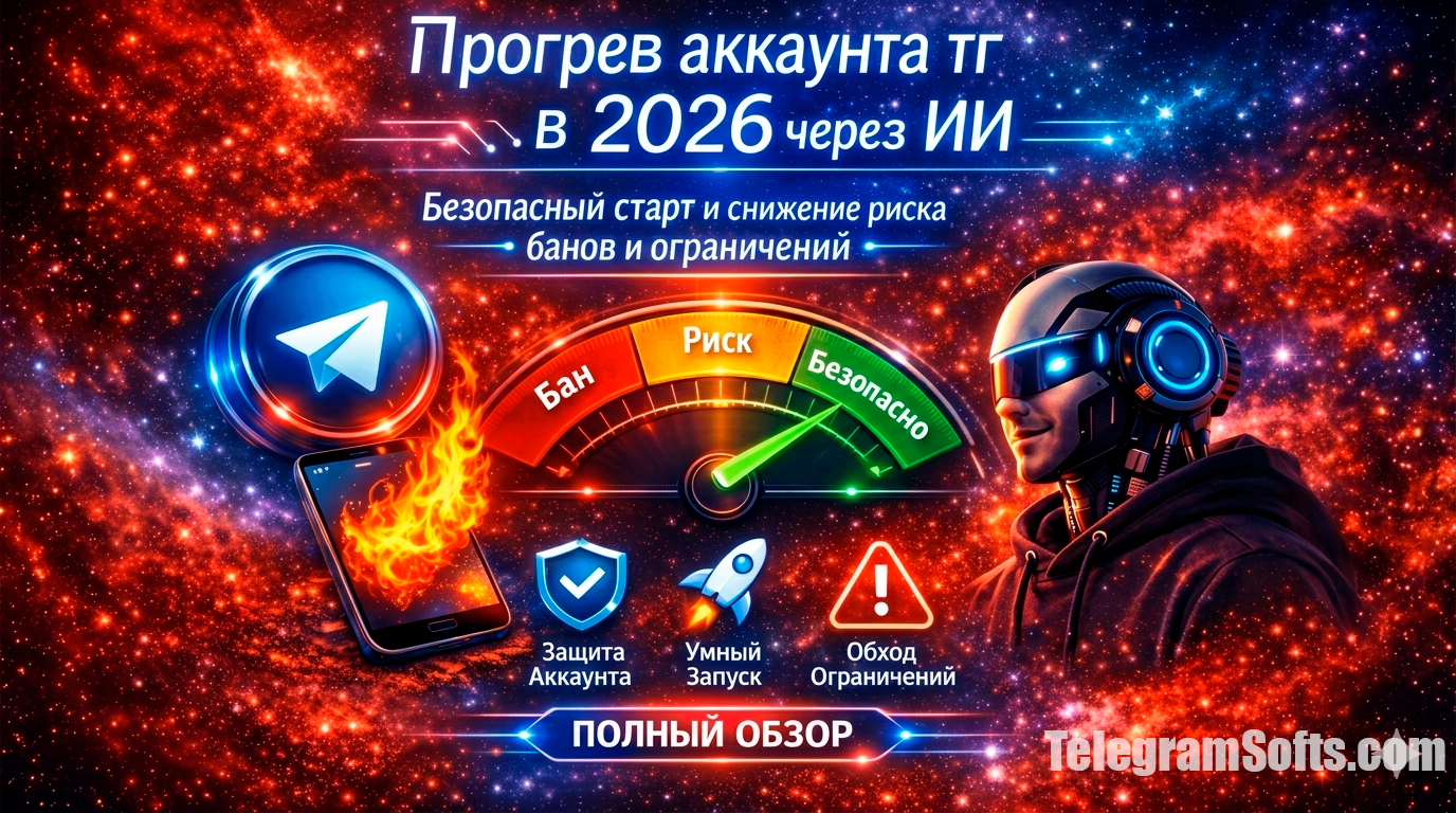 Прогрев аккаунта тг в 2026 через ИИ: безопасный старт и снижение риска банов и ограничений | TelegramSofts — Телеграм Комбайн, Софт и инструменты для автоматизации канала прогрев аккаунта тг