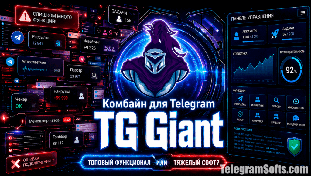 Tg Giant отзывы: честный обзор спорного Телеграм-комбайна | TelegramSofts — Телеграм Комбайн, Софт и инструменты для автоматизации канала TG Giant отзывы